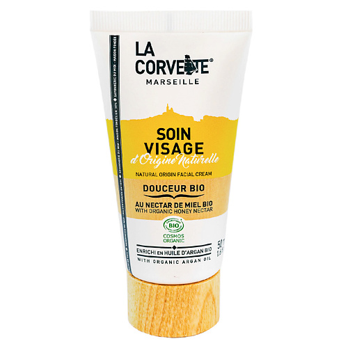 LA CORVETTE Крем для лица органический с маслом арганы и экстрактом меда Marseille Douceur Bio Facial Cream