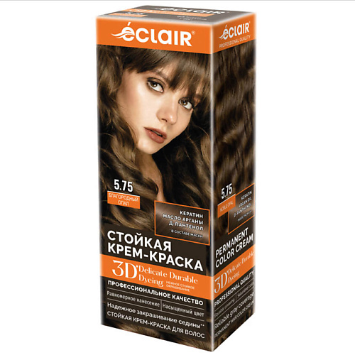 ECLAIR Стойкая крем краска для волос 3D