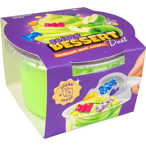 

SLIME Слайм Dessert DUET яблочный краш 110.0, Слайм Dessert DUET яблочный краш