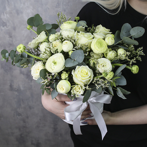 

FLORPRO Коробка с цветами «Маршмеллоу», Коробка с цветами «Маршмеллоу»