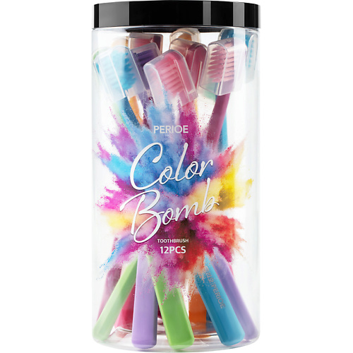 

PERIOE Набор зубных щеток Colorbomb, Набор зубных щеток Colorbomb