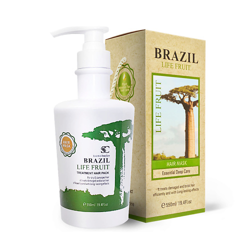 

SC BRAZIL LIFE FRUIT Восстанавливающая профессиональная маска для волос Soft Silk Care Hair Mask 550.0, Восстанавливающая профессиональная маска для волос Soft Silk Care Hair Mask