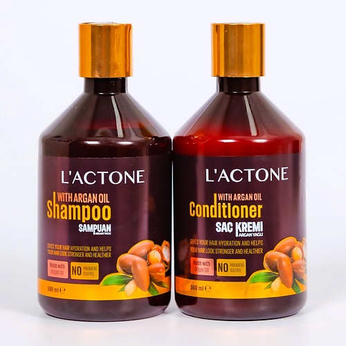 

L'ACTONE Набор: Шампунь для волос Argan Oil + Кондиционер для волос Argan Oil, Набор: Шампунь для волос Argan Oil + Кондиционер для волос Argan Oil