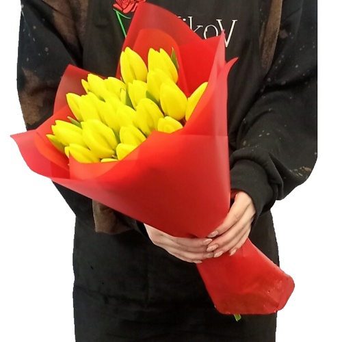 

VORNIKOV BOUQUETS Букет из 25 желтых тюльпанов, Букет из 25 желтых тюльпанов