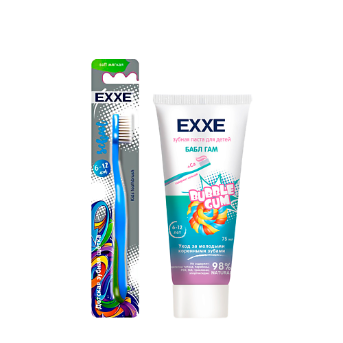 

EXXE Baby Детский набор для полости рта Зубная паста + Зубная щетка 75.0, Baby Детский набор для полости рта Зубная паста + Зубная щетка