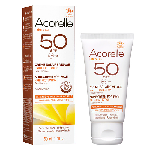 

ACORELLE Солнцезащитный крем для лица SPF 50 50.0, Солнцезащитный крем для лица SPF 50