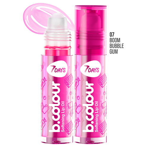 

7DAYS Блеск для губ увлажняющий B.COLOUR Bubble gum, Блеск для губ увлажняющий B.COLOUR Bubble gum