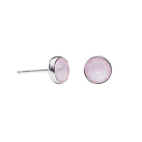 

FIORE LUNA Пусеты Crystal Powder Rose, Пусеты Crystal Powder Rose