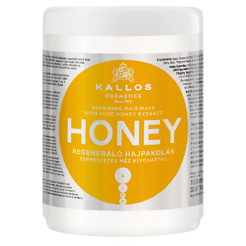 

KALLOS COSMETICS Маска Honey восстанавливающая для сухих, окрашенных волос 1000.0, Маска Honey восстанавливающая для сухих, окрашенных волос