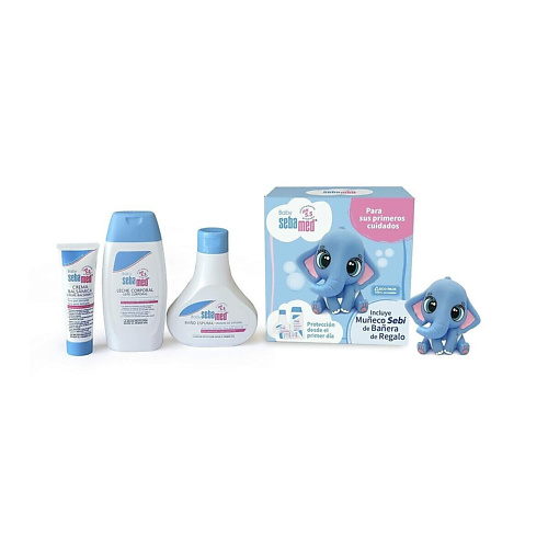 

SEBAMED Подарочный набор для малышей: Пена для ванн + Крем под подгузник + Лосьон для тела + Игрушка, Подарочный набор для малышей: Пена для ванн + Крем под подгузник + Лосьон для тела + Игрушка