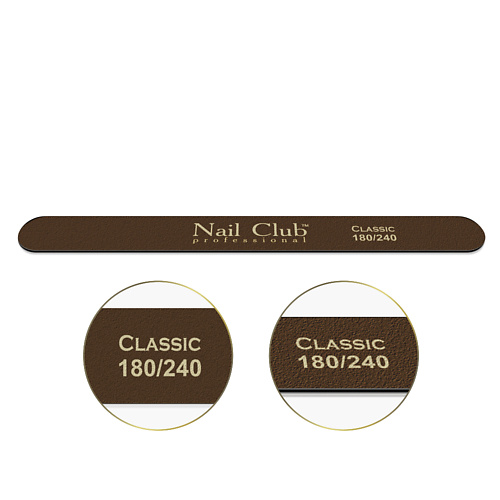 

NAIL CLUB Маникюрная пилка для ногтей Classic 180/240, узкая прямая, Маникюрная пилка для ногтей Classic 180/240, узкая прямая