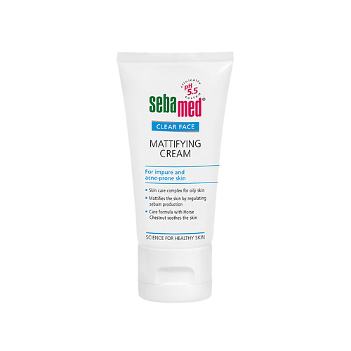 SEBAMED Матирующий себорегулирующий крем Clear Face Mattifying для жирной и проблемной кожи 500 2044₽