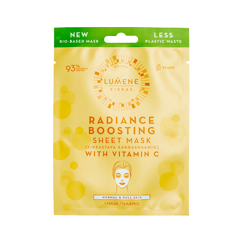 LUMENE Тканевая маска с витамином С для сияния кожи Radiance Boosting 1.0 Маски для лица