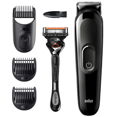 Триммер для волос BRAUN Триммер универсальный Braun SK3300, 4-в-1 + Бритва Gillette