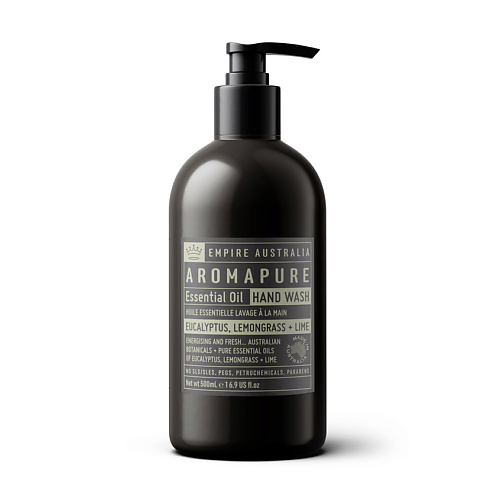 

EMPIRE AUSTRALIA Мыло жидкое для рук с маслами эвкалипта, лемонграсса и лайма Aromapure 500, Мыло жидкое для рук с маслами эвкалипта, лемонграсса и лайма Aromapure
