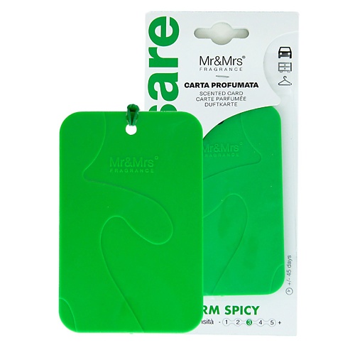 Арома-аксессуар MR & MRS FRAGRANCE Аромакарточка для автомобиля CESARE CARD WARM SPICY