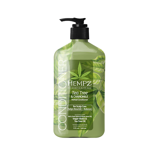 HEMPZ Кондиционер Здоровые волосы Чайное дерево и Ромашка Tea Tree Chamomile Herbal Conditioner 5000 3456₽