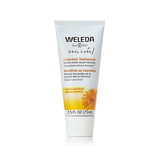 

WELEDA Зубная паста без фтора от кариеса и зубного налета Calendula 75.0, Зубная паста без фтора от кариеса и зубного налета Calendula