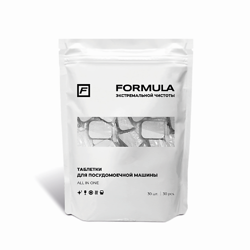 

F FORMULA Таблетки ALL IN ONE для посудомоечной машины 30.0, FORMULA Таблетки ALL IN ONE для посудомоечной машины