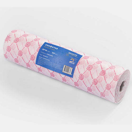 Салфетки для уборки WHITE LINE Салфетка 30*20 рулон №100