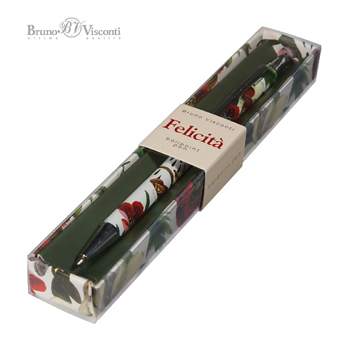 

BRUNO VISCONTI Ручка "Felicita. ПИОНЫ" шариковая металлическая синяя 0,7 мм, Ручка "Felicita. ПИОНЫ" шариковая металлическая синяя 0,7 мм