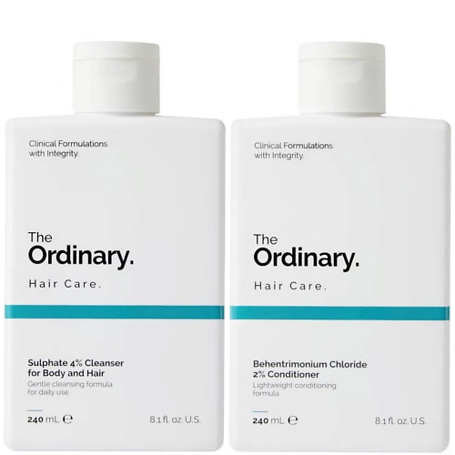 

THE ORDINARY Набор Sulphate Cleanser and Behentrimonium Chloride Conditioner Duo, Набор Sulphate Cleanser and Behentrimonium Chloride Conditioner Duo