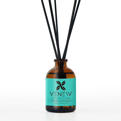 VENEW Диффузор ароматизатор для дома парфюм Можжевельник и дым 50.0