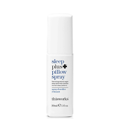 

THIS WORKS Ароматический спрей для подушки для сна sleep plus С лавандой, ромашкой и ветивертом 30.0, Ароматический спрей для подушки для сна sleep plus С лавандой, ромашкой и ветивертом