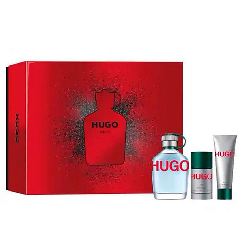 Подарки для него  Лэтуаль HUGO Набор Man: Туалетная вода + Дезодорант-стик + Гель для душа