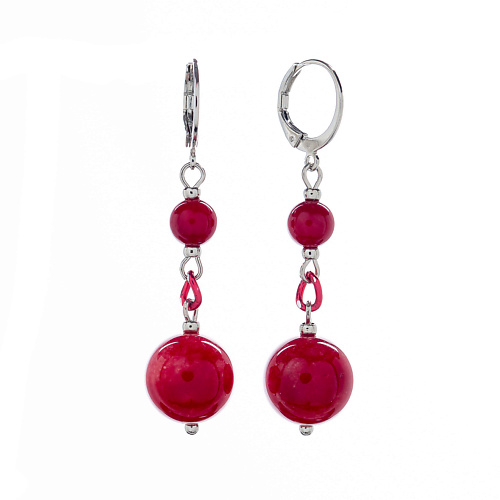 

LANZEROTTI Серьги Crespino с кораллом, Серьги Crespino с кораллом