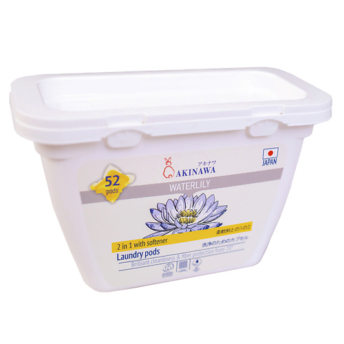 

AKINAWA Капсулы для стирки 2 в 1 Waterlily. 52.0, Капсулы для стирки 2 в 1 Waterlily.