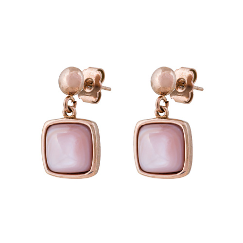 

FIORE LUNA Серьги Куб SHELL ROSE, Серьги Куб SHELL ROSE