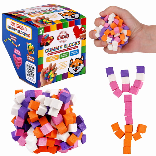 

1TOY Конструктор-пластилин GUMMY BLOCKS 1.0, Конструктор-пластилин GUMMY BLOCKS