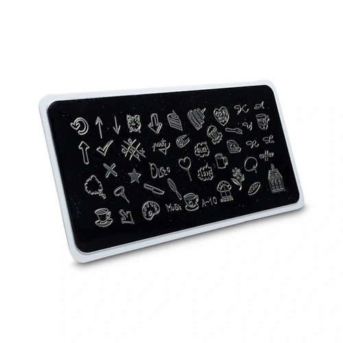 

AEROPUFFING Пластина для стемпинга Stamping Plate Завтрак, Пластина для стемпинга Stamping Plate Завтрак