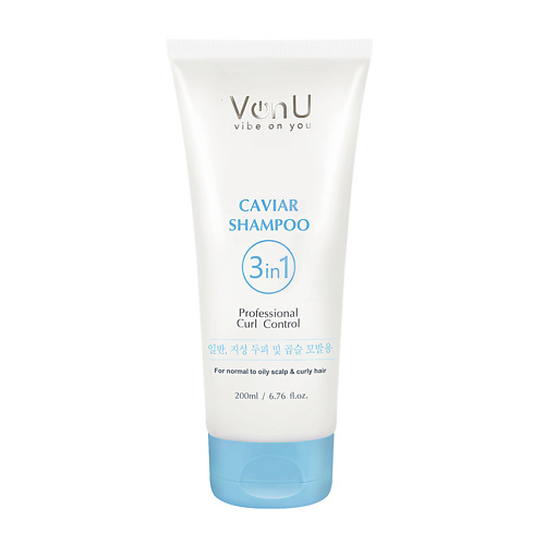

VONU Шампунь для волос с икрой Caviar Shampoo 200.0, Шампунь для волос с икрой Caviar Shampoo