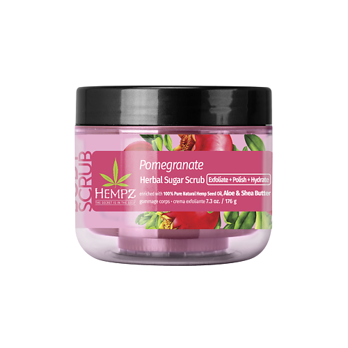 HEMPZ Скраб сахарный для тела Гранат Pomegranate Sugar Scrub 1760 1592₽