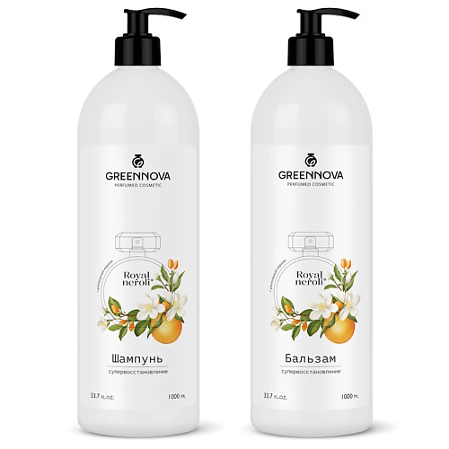 GREENNOVA Косметический набор для поврежденных волос "Овес и цветы монарды"