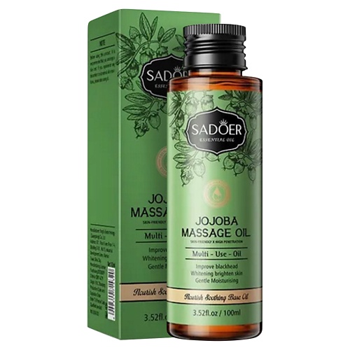 

SADOER Массажное масло питательное и успокаивающее c жожоба, Массажное масло питательное и успокаивающее c жожоба