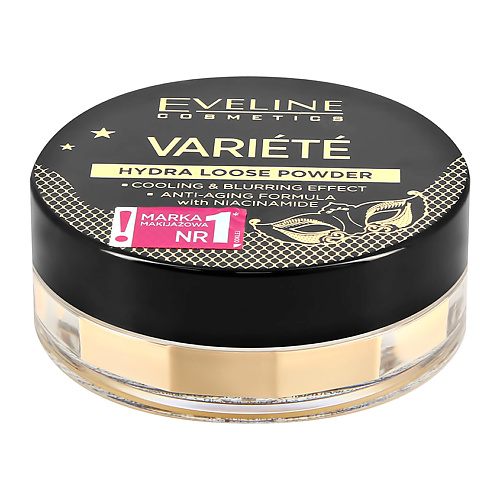 

EVELINE Пудра рассыпчатая для лица VARIETE HYDRA LOOSE POWEDER с блюр-эффектом, Пудра рассыпчатая для лица VARIETE HYDRA LOOSE POWEDER с блюр-эффектом