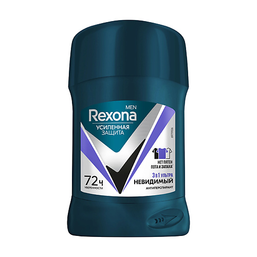 

REXONA Дезодорант-стик MEN УЛЬТРАНЕВИДИМЫЙ 72ч, Дезодорант-стик MEN УЛЬТРАНЕВИДИМЫЙ 72ч