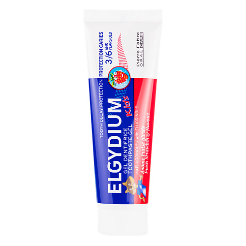 

PARODIUM Зубная паста-гель для детей от 3 до 6 лет Elgydium Tooth Decay Protection Kids Fresh Strawberry Flavour, Зубная паста-гель для детей от 3 до 6 лет Elgydium Tooth Decay Protection Kids Fresh Strawberry Flavour