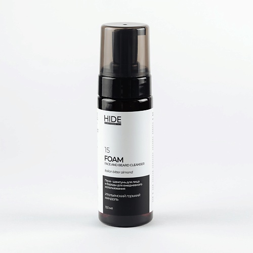HIDE Шампунь - пена для лица и бороды Итальянский горький миндаль 150.0