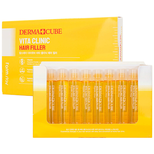 

FARMSTAY Филлер для волос с витаминами Derma Cube Vita Clinic Hair Filler, Филлер для волос с витаминами Derma Cube Vita Clinic Hair Filler