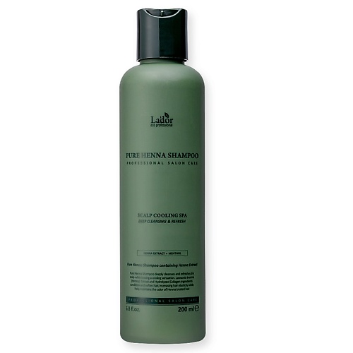 

LADOR Шампунь для волос с хной укрепляющий PURE HENNA SHAMPOO 200.0, Шампунь для волос с хной укрепляющий PURE HENNA SHAMPOO