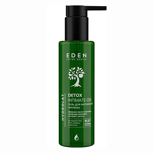 

EDEN Гель для интимной гигиены Hydrolat с гидролатами бессульфатный DETOX 200.0, Гель для интимной гигиены Hydrolat с гидролатами бессульфатный DETOX