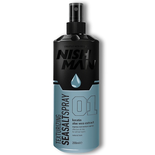 

NISHMAN Солевой спрей для укладки волос SEASALT SPRAY 200.0, Солевой спрей для укладки волос SEASALT SPRAY
