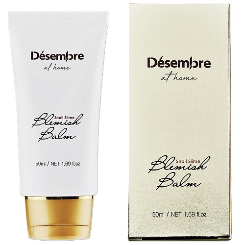 

DESEMBRE AT HOME SNAIL SLIME BLEMISH BALM Успокаивающий и восстанавливающий ВВ-крем, AT HOME SNAIL SLIME BLEMISH BALM Успокаивающий и восстанавливающий ВВ-крем