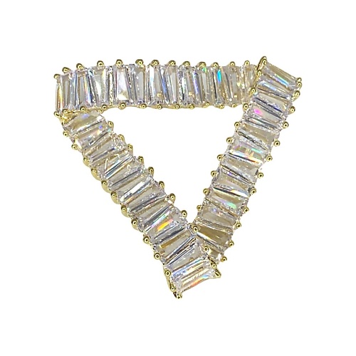 Бижутерия AMANTE CRYSTAL Брошь BLUC Triangl