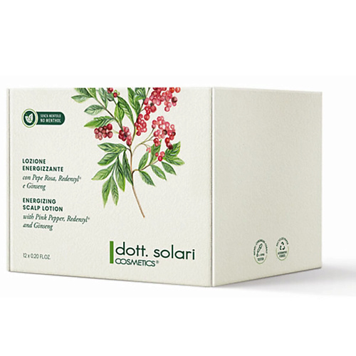 

DOTT.SOLARI COSMETICS Энергетический лосьон для кожи головы без ментола Phitocomplex Energizing 72.0, Энергетический лосьон для кожи головы без ментола Phitocomplex Energizing