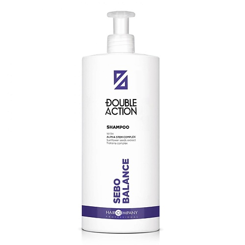

HAIR COMPANY Шампунь регулирующий работу сальных желез "SEBO BALANCE SHAMPOO" DOUBLE ACTION 1000.0, Шампунь регулирующий работу сальных желез "SEBO BALANCE SHAMPOO" DOUBLE ACTION
